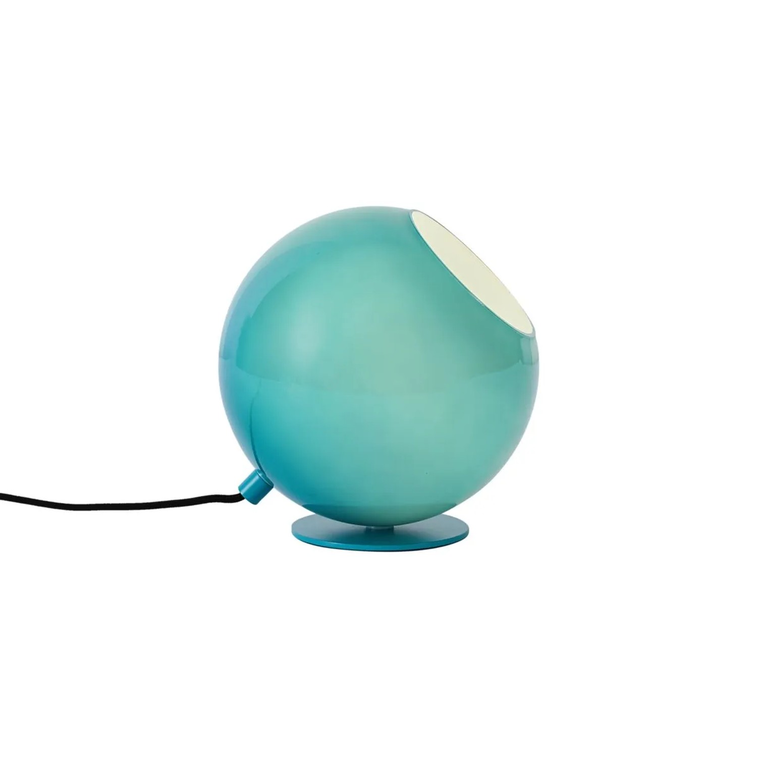 QAZQA Retro Tischleuchte Blau mit Glas Mabel