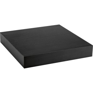 Schwarzes Wandregal Carlton, 24x24 cm, aus MDF für Wohnzimmer, Flur oder Küche.