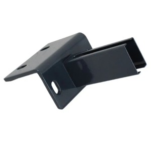 Galaflor L-Bodenplatte, anthrazit, für 60x40 mm Zaunpfosten.