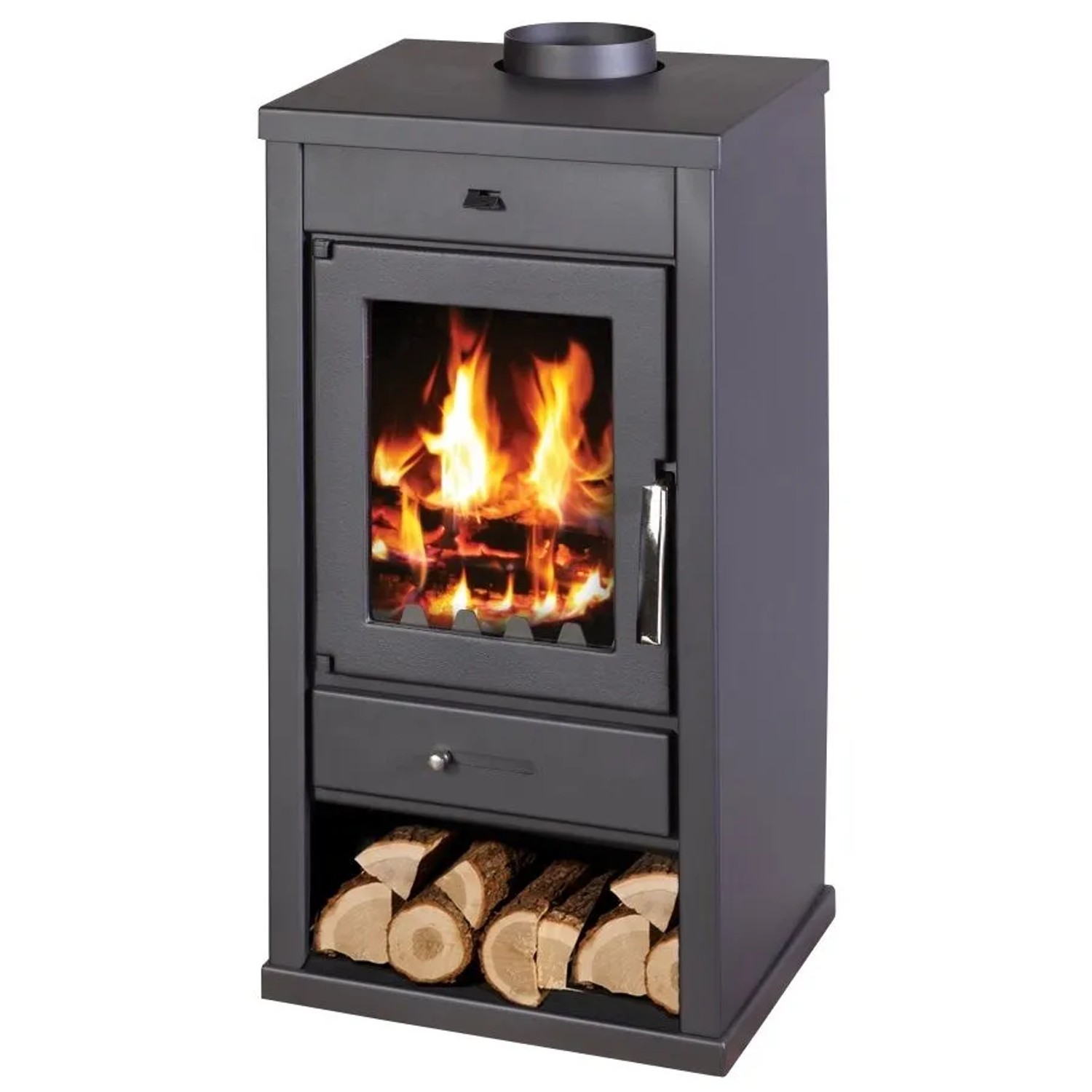 Victoria Kaminofen Vanessa Lux Schwarz mit 7,52 kW
