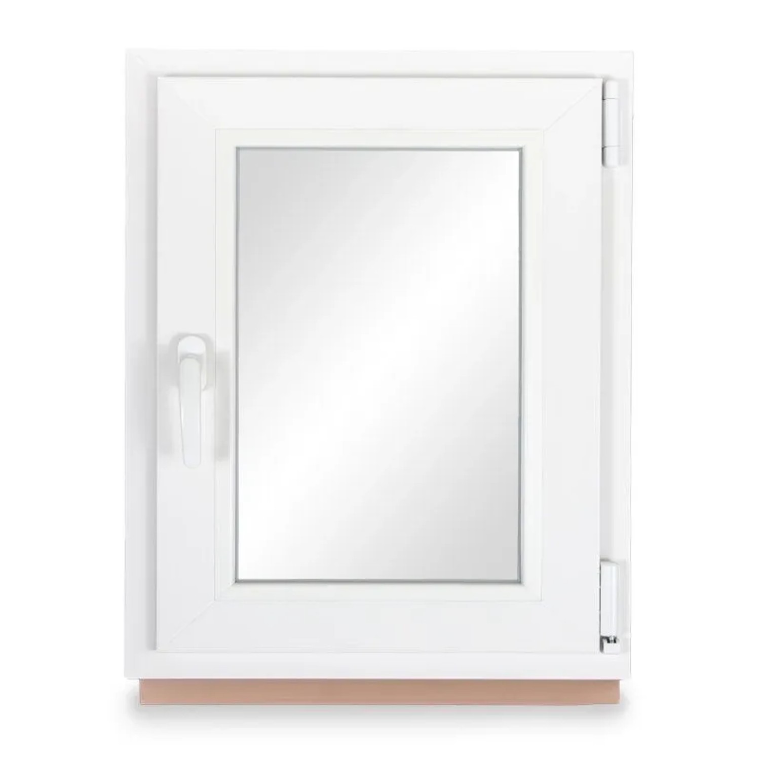 Neruli Kellerfenster Kunststoff Weiß Dreh-Kipp 120x70 cm BxH DIN Rechts 2 -Fach Glas Dichtung Grau