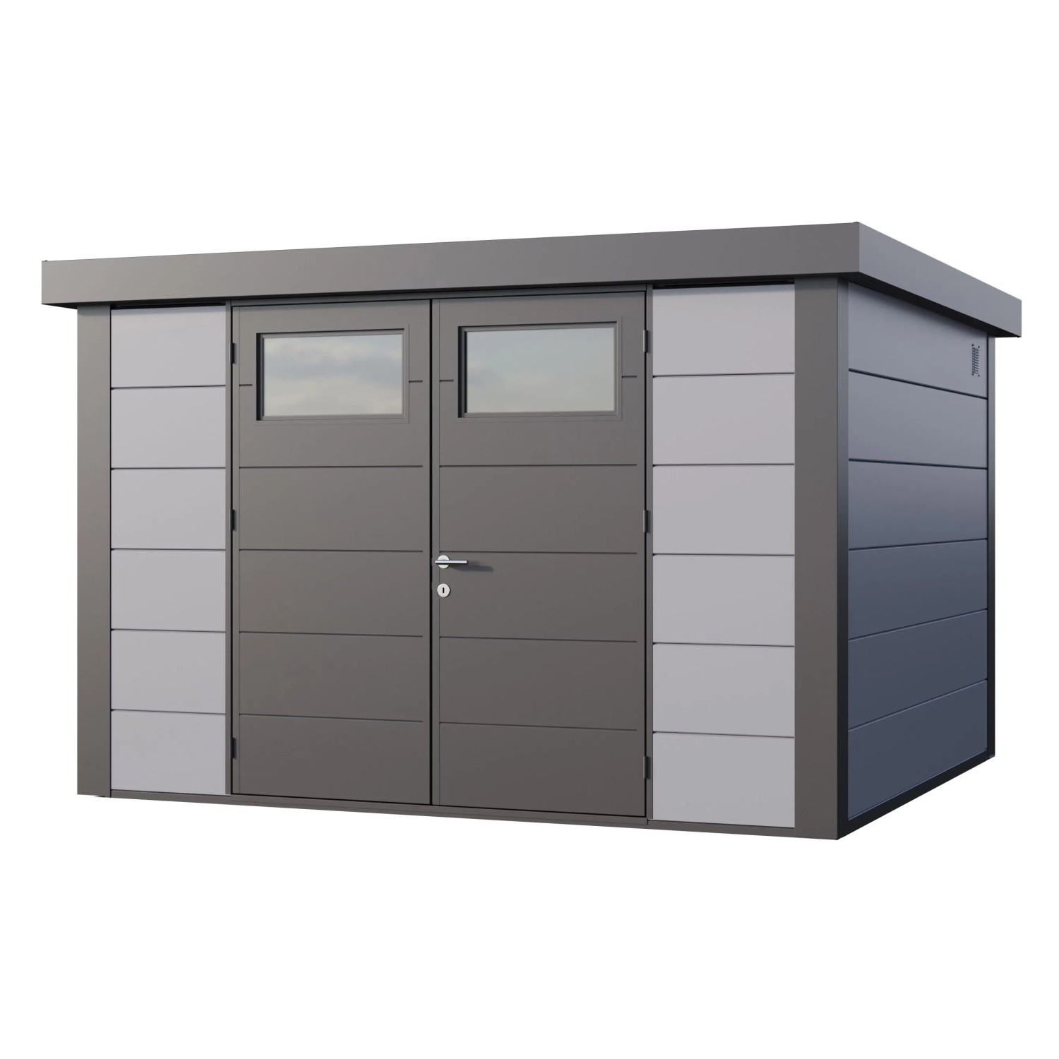 Gerätehaus Classico 3330 Hellgrau 328 cm x 298 cm günstig online kaufen