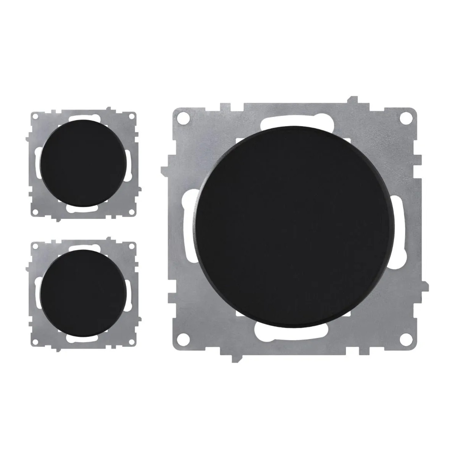 OneKeyElectro 3x Ein Aus Lichtschalter Set Schwarz