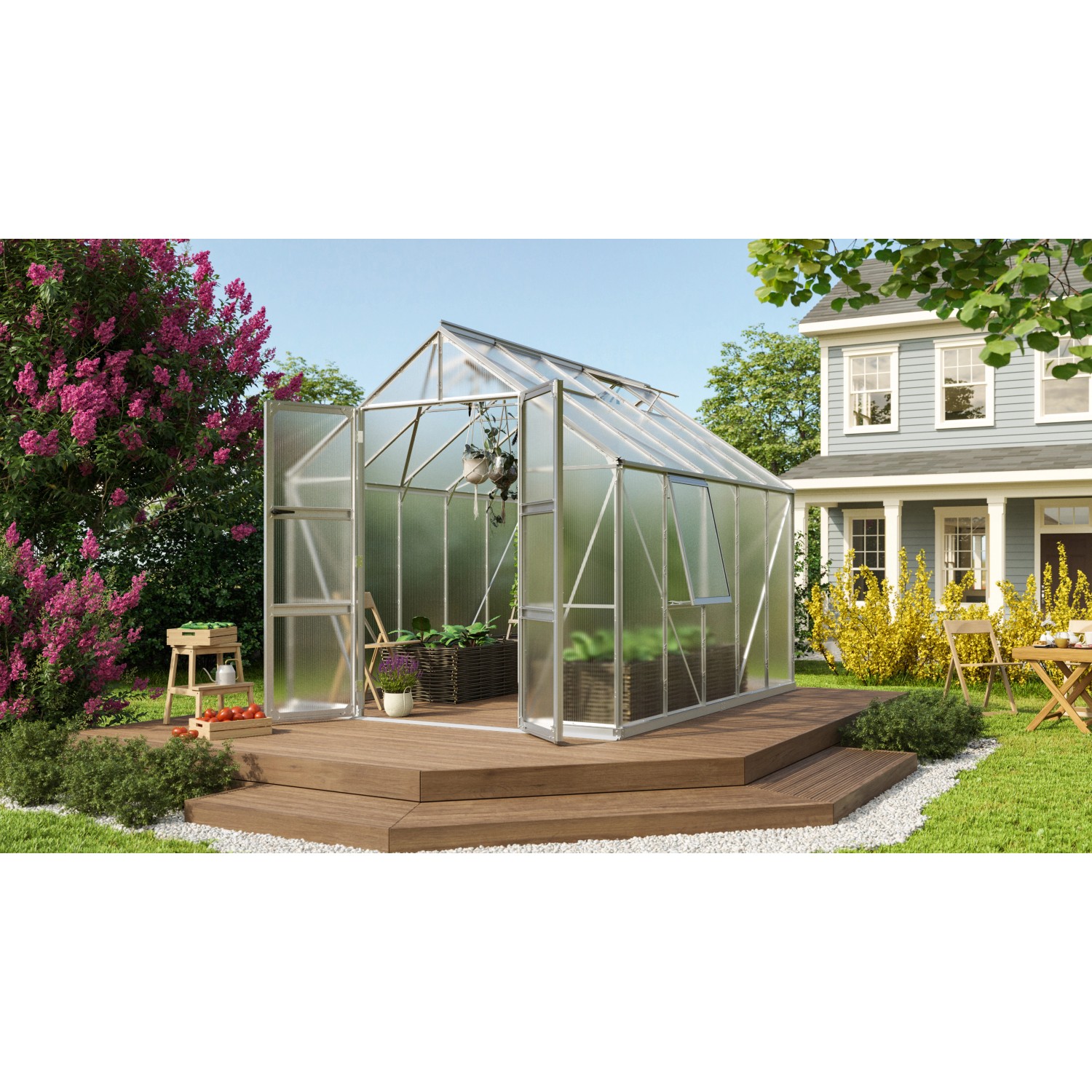 Vitavia Gewächshaus Olymp 8300 HKP 4 mm Alu B 257 cm x T 325 cm günstig online kaufen