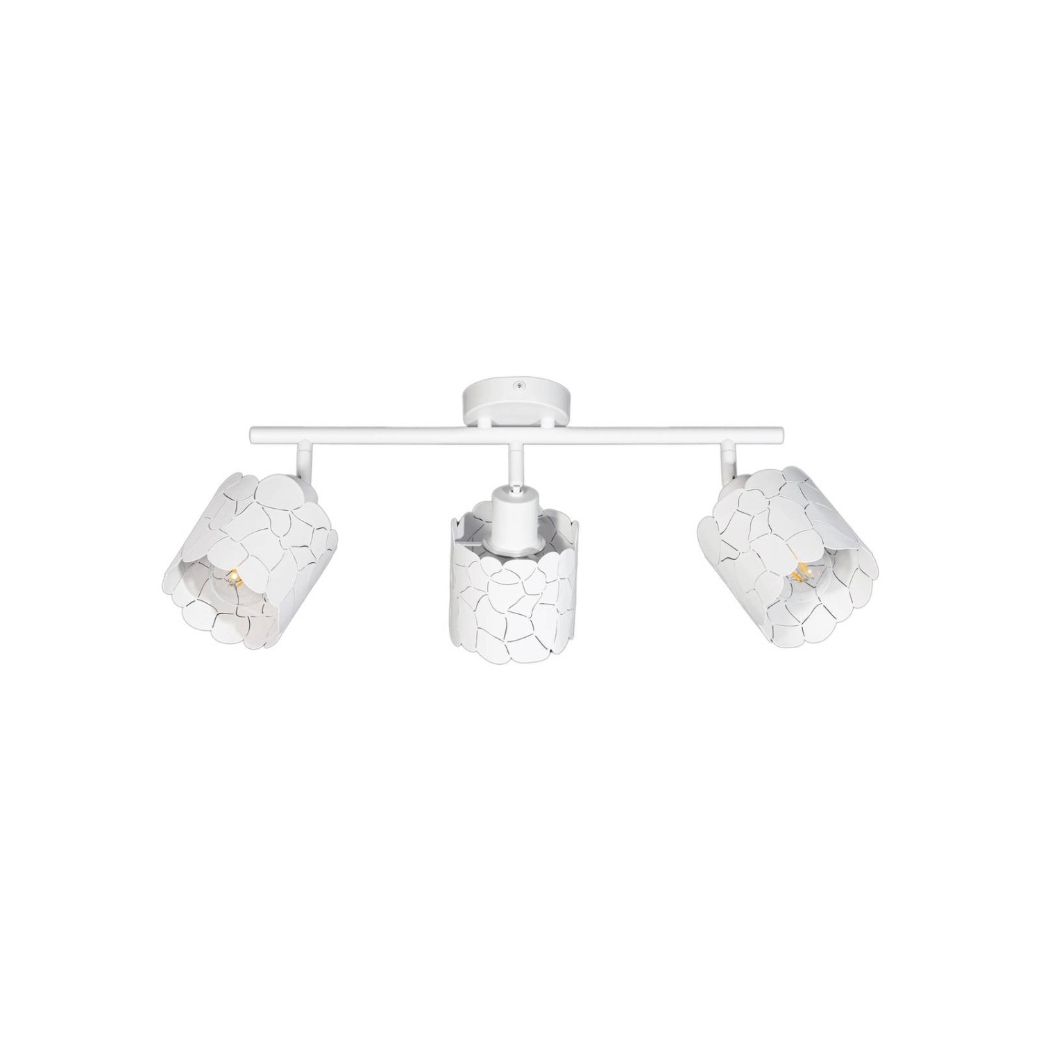 Lindby Deckenlampe Aralena 10025859 Modern in Weiß aus Metall 3-flammig E27 Wohnzimmerleuchte