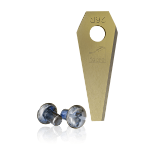 Fepro Mähroboter-Ersatzklinge mit Schrauben, passend für Bosch Indego Rasenmäher.