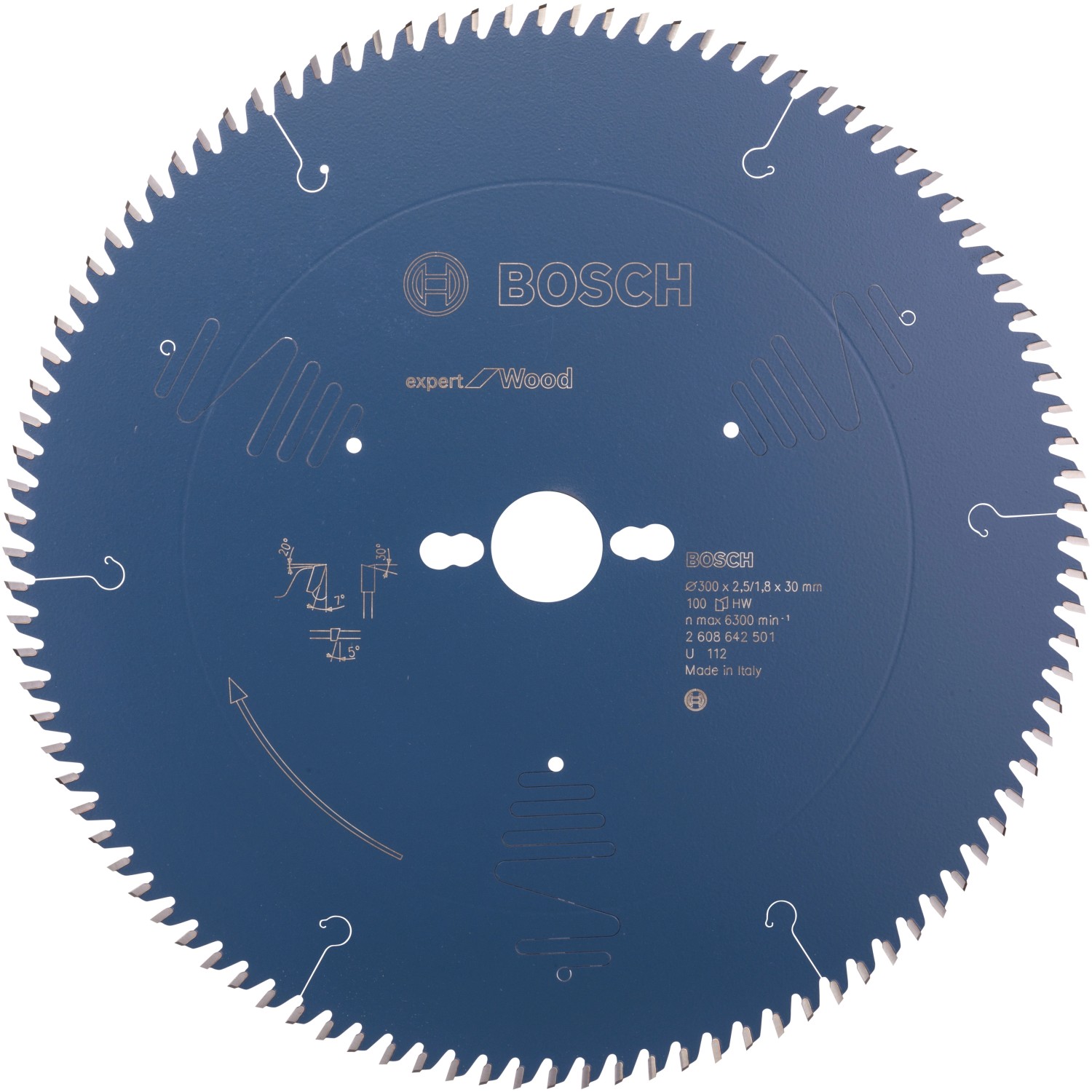 Bosch Kreissägeblatt Expert for Wood 300 x 30 x 2,5 mm 100 Zähne
