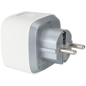 Bosch Smart Home Zwischenstecker Kompakt BSP-FZ2, smarte Funksteckdose für Hausfunksteuerung.