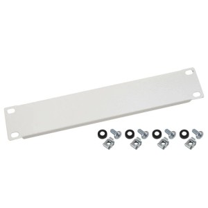 HMF 63370 Blindabdeckung Abdeckplatte für Serverschrank 10 Zoll 1 HE Lichtgrau