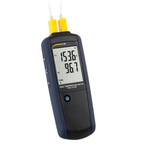 Digitalthermometer PCE Instruments T312N zur Temperaturmessung mit großem Display.