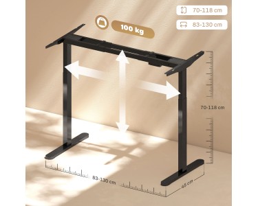 AIMEZO Elektrisch Höhenverstellbarer Tischgestell - 2-Motor Gestell Mit Memory-Funktion