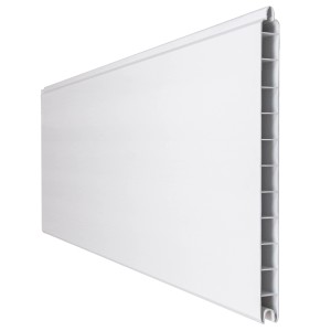 GroJa Einzelprofil Premium Basicline, 180 cm, weiß, für Sichtschutzzäune.