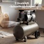 Wiltec Druckregler für Kompressor: 2 Druckluft-Schnellkupplungen mit Luftstrom, präzise Druckregelung.