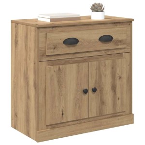 vidaXL Highboard Artisan-Eiche 70 x 35,5 x 67,5 cm Holzwerkstoff 881418