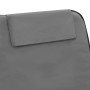 furnicato Klappbare Strandmatte 2 Stk. Stahl und Stoff Grau_10