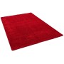 Roter Snapstyle Hochflor Teppich Cottage, 160x200cm. Langfloriger, weicher Wohnzimmerteppich.