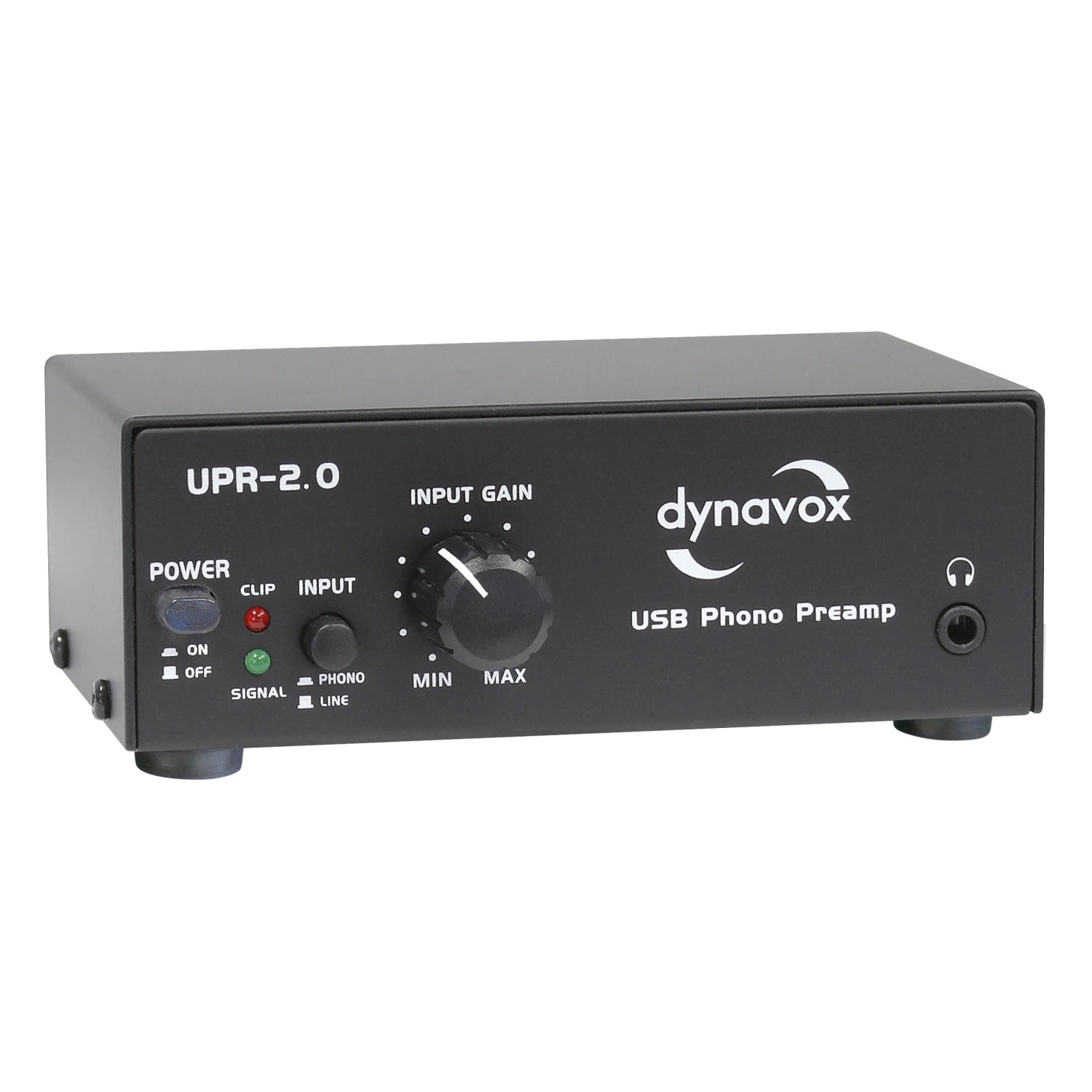 Dynavox UPR-2.0 USB Phono-Vorverstärker Schwarz