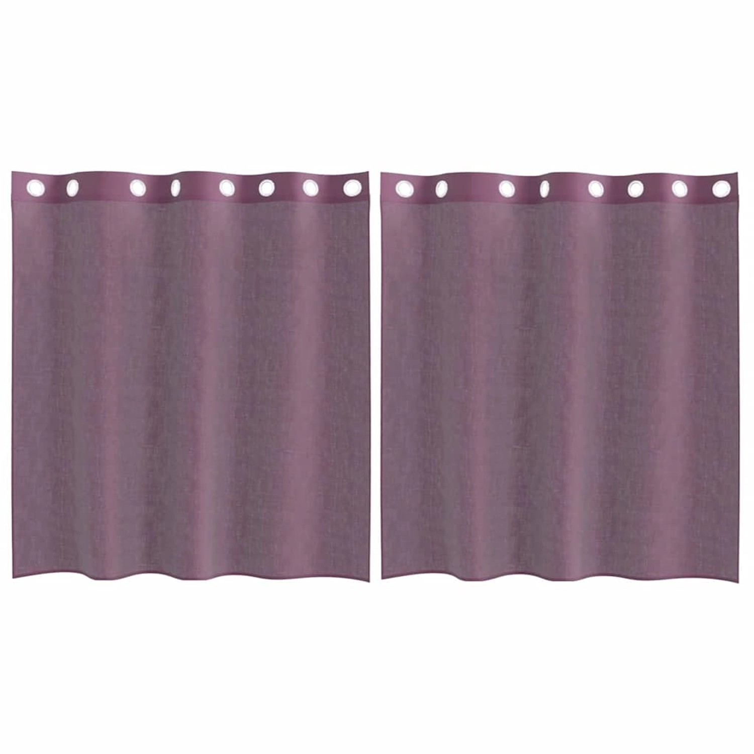 vidaXL Voile Vorhänge mit Ösen 2 Stk Lila 140x140 cm 4102101 günstig online kaufen