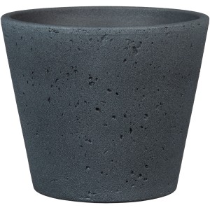 Scheurich Übertopf Roca 701, Ø 24 cm, Dark Stone, Beton-Optik für Innenräume.