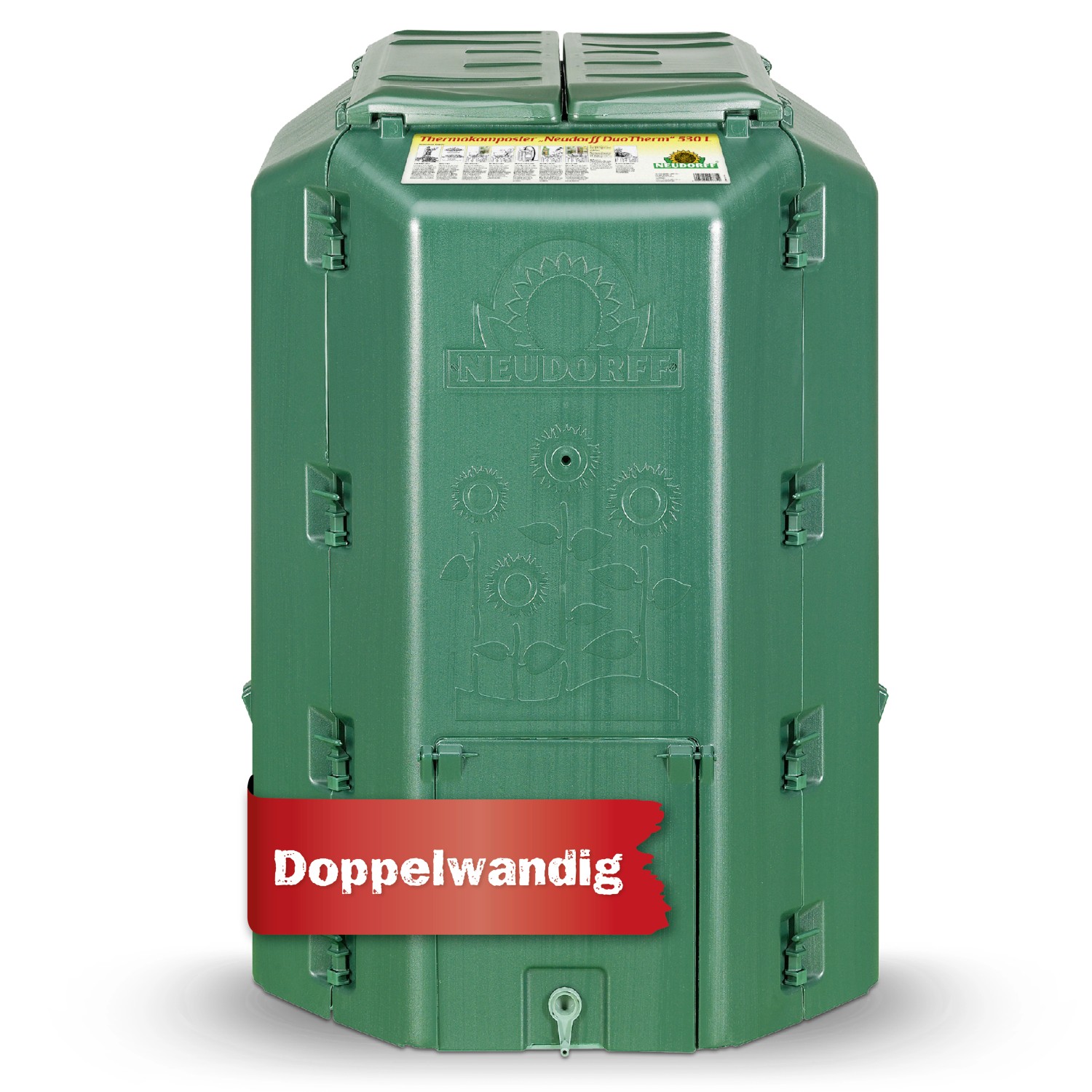 Neudorff Thermo-Komposter DuoTherm 530 l Grün