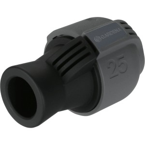 Gardena Verbinder 25 mm x 19 mm für Sprinkler-Systeme. Rohranschluss mit Innengewinde.