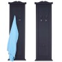 MCW Wandgarderobe H33, 2er-Set, dunkelgrau lackiert mit Haken. Paneele für Flur oder Schlafzimmer.