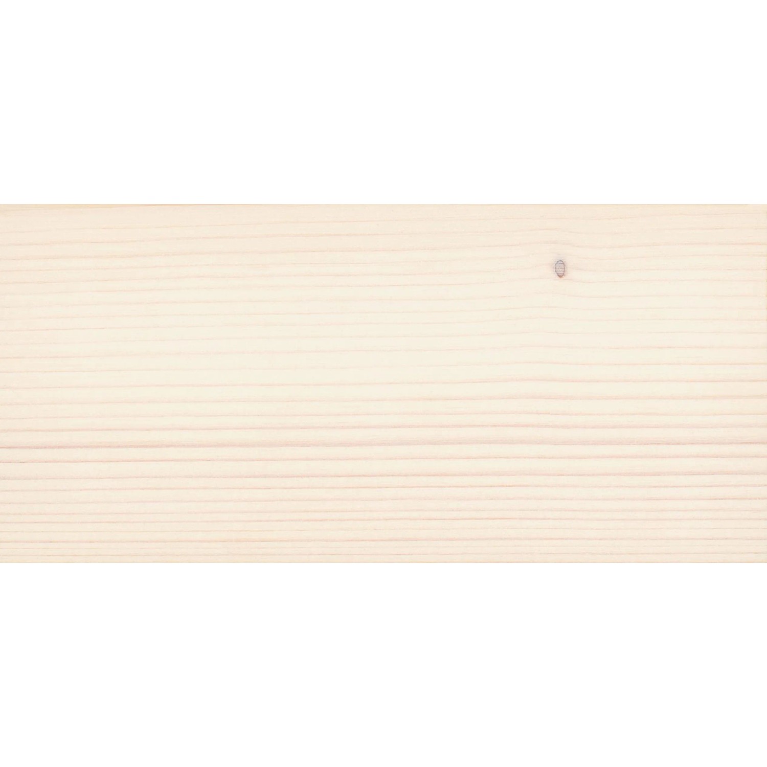 Holzbrett behandelt mit Osmo Dekorwachs Transparent Weiss, Detailansicht der Holzstruktur.