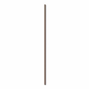 Paneel-Abschlussleiste in Walnuss-Schwarz, MDF, 6,5x240cm, für den perfekten Paneel-Abschluss.