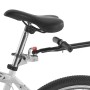 Detailaufnahme: Kupplung zur Befestigung des Juskys Fahrradanhängers am Fahrrad.