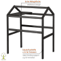 Dobar Pflanzturm-Aufsatz Magic Kubus 2.0 Anthrazit für Holz-Hochbeete mit Ablage.