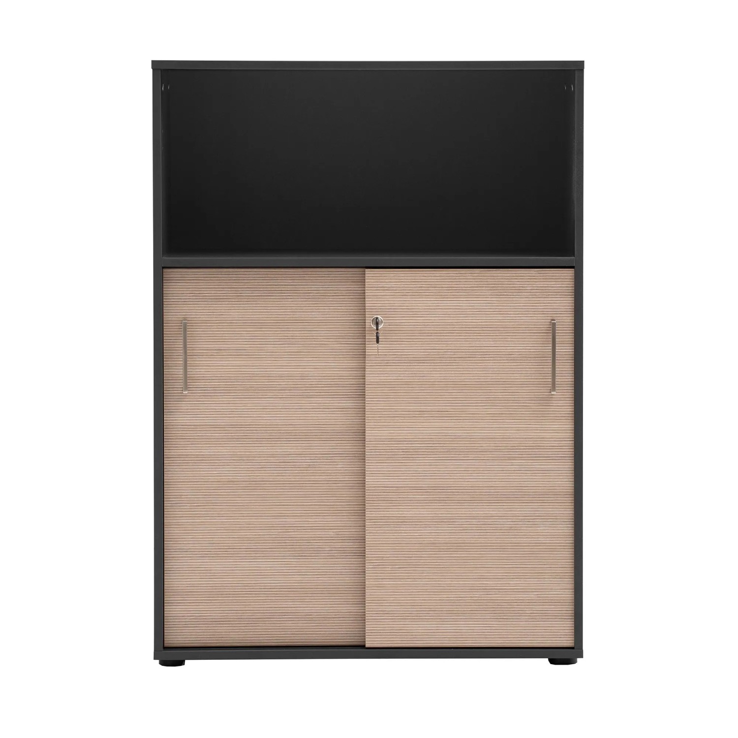 Schildmeyer Highboard Metz Schiebetür 113,4 cm x 80,1 cm x 38,2 cm Anthrazit