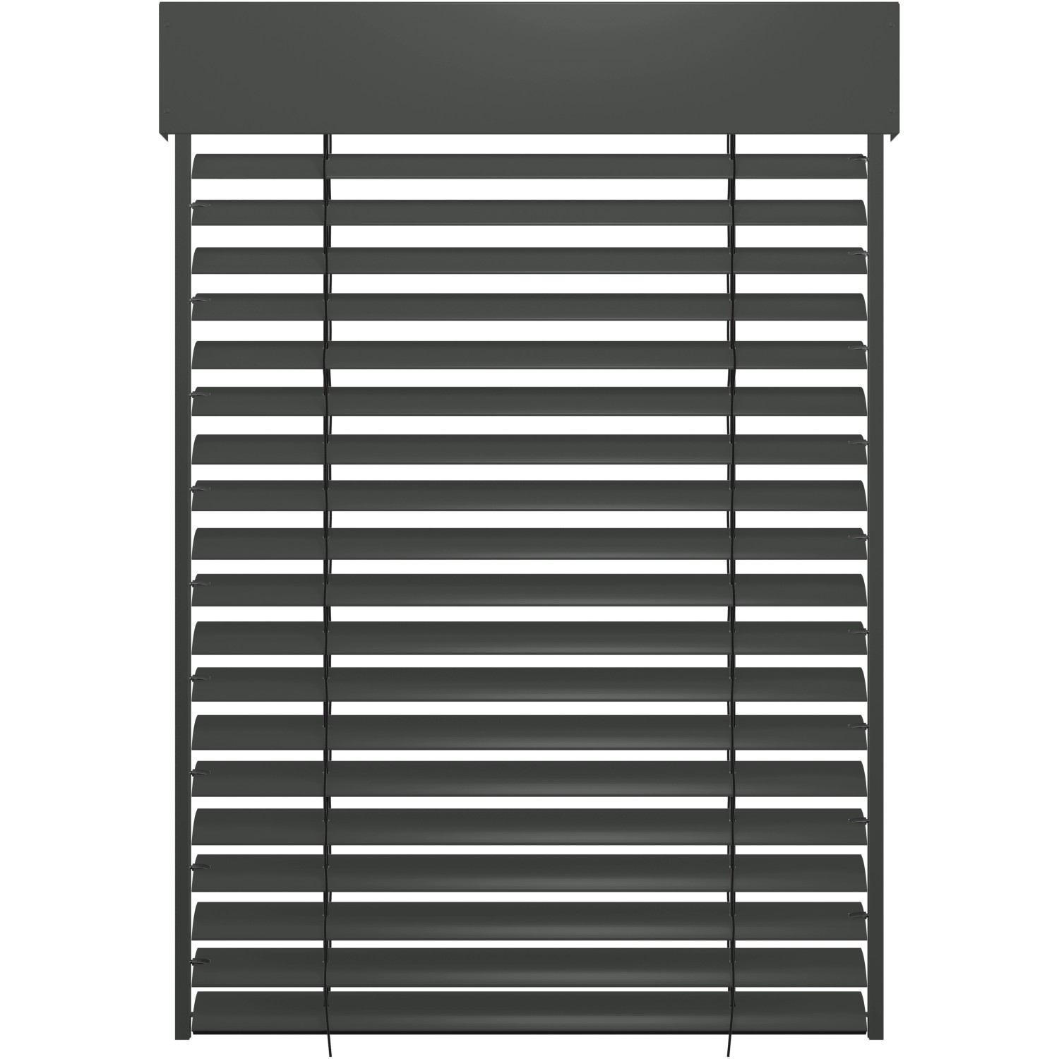 Schellenberg Sonnenschutz Raffstore Express mit Motor 240 cm x 240 cm Anthrazit