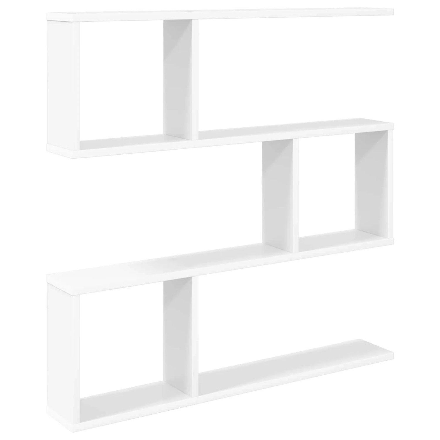 vidaXL Wandregal Weiß 80 x 12 x 79,5 cm Holzwerkstoff 8012276