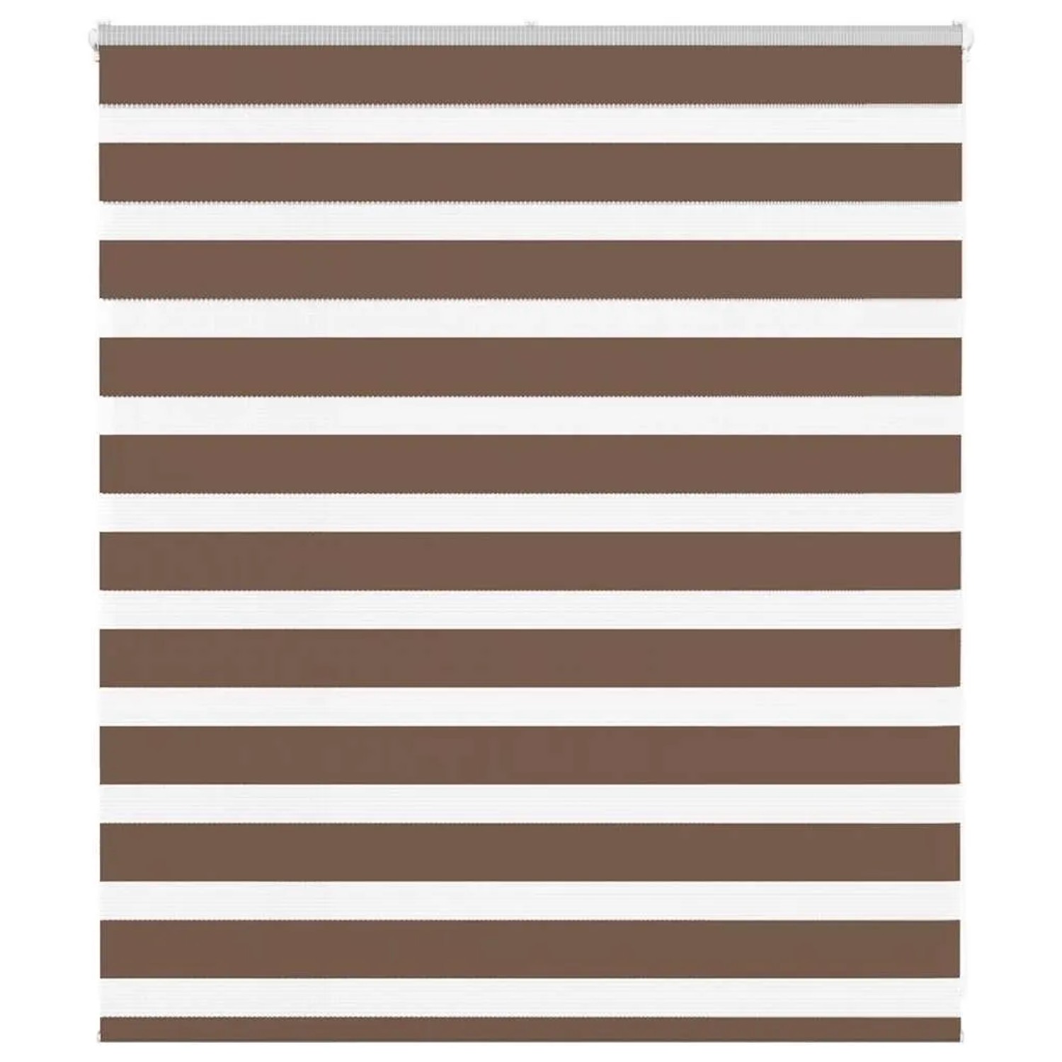 vidaXL Doppelrollo Braun 130x100 cm Stoffbreite 125,9 cm Polyester 4014319