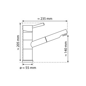 Sistant Küchenarmatur Sistant Paris in Schwarz