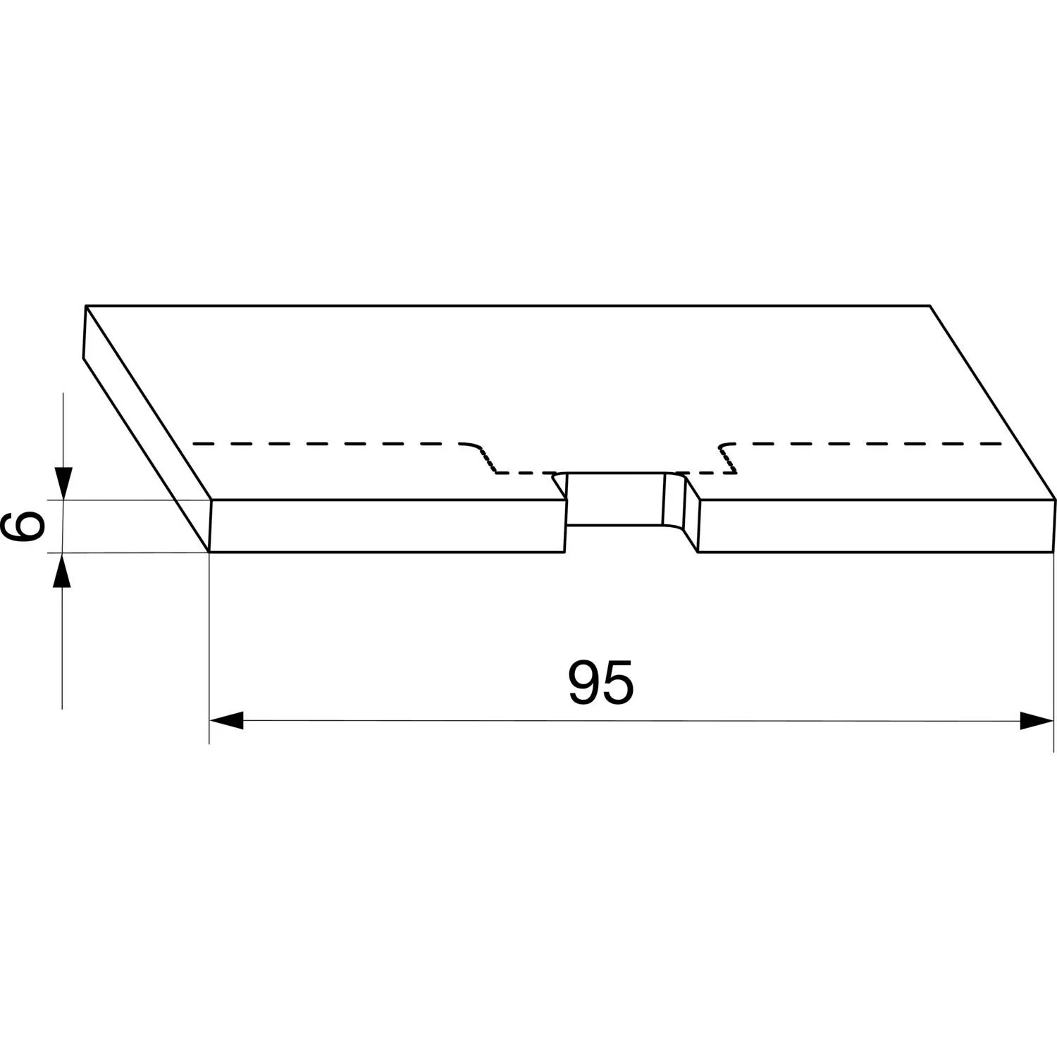 Maco Hs Anschlagsdichtungsplatte Universal Gummi Schwarz