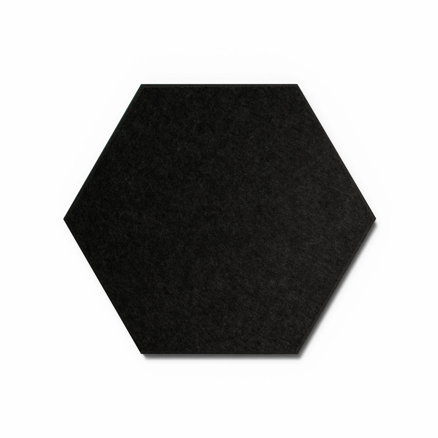 Designpaneele Hexagon Clear Schwarz Filz 50 cm x 50 cm 3 Stück