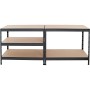 Ar Shelving Schwerlastregal, anthrazit, 180x90x40cm, mit 5 Böden. Steckregal für Keller, Garage oder Werkstatt.