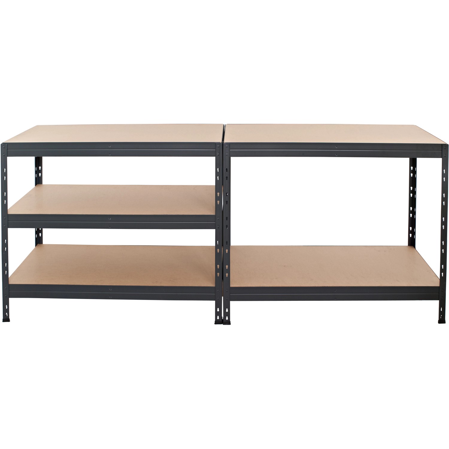 Ar Shelving Schwerlastregal, anthrazit, 180x90x40cm, mit 5 Böden. Steckregal für Keller, Garage oder Werkstatt.