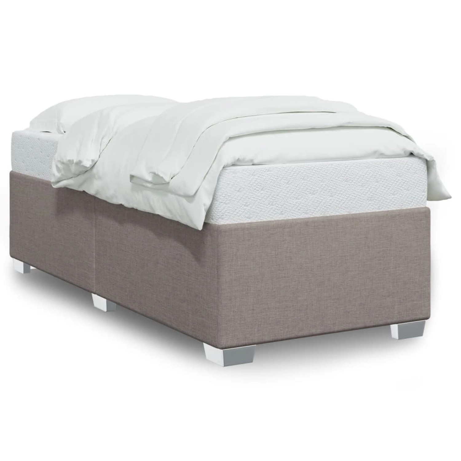 vidaXL Bettgestell Taupe 100x200 cm Stoff Modell 42101077 günstig online kaufen