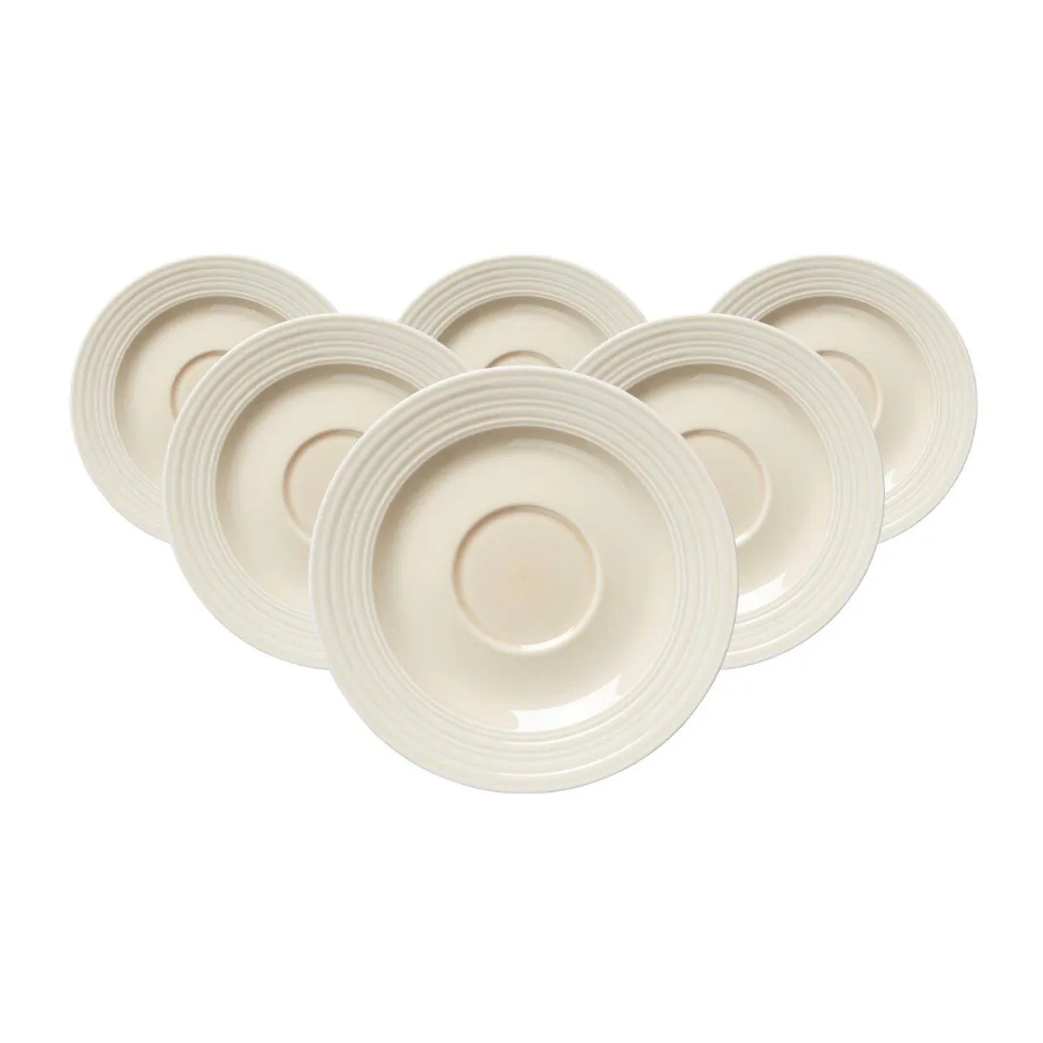 Ritzenhoff & Breker Levi Kaffeeuntertasse 15,5 cm 6er Set Beige