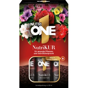NutriOne NutriKur Vorteilspack, 6 Dünger Ampullen für Zimmerpflanzen.