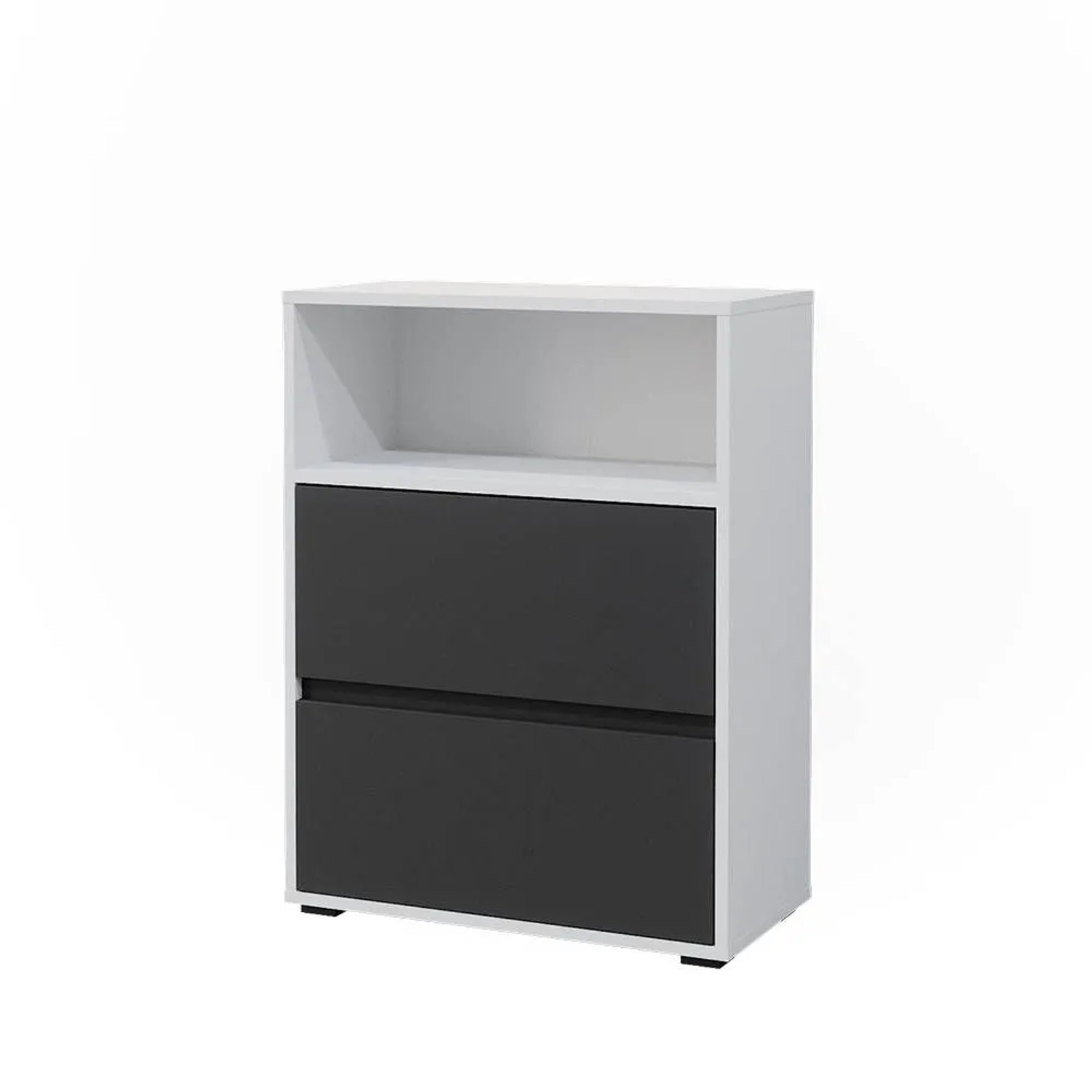 Vicco Badschrank Maltin Weiß 60 x 78 mit Zwei Großen Schublade