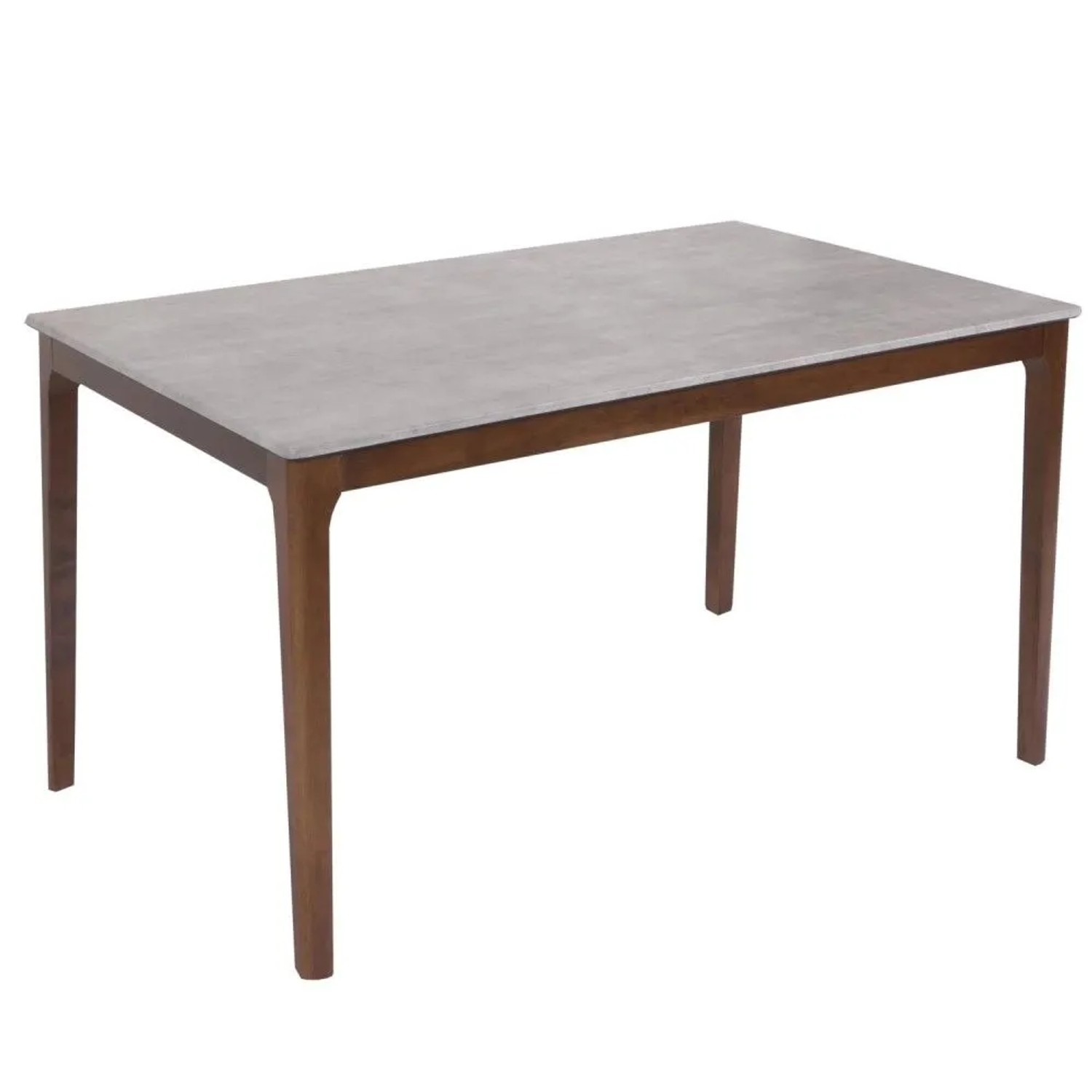 MCW Esszimmertisch M55 135x80cm Beton-Optik Braune Beine