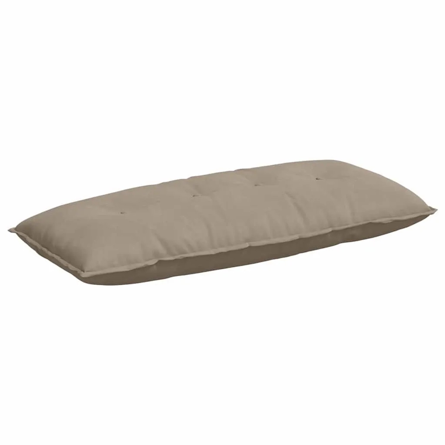 vidaXL Rückenkissen Taupe 120 x 50 cm Mikrofaserstoff 42014816