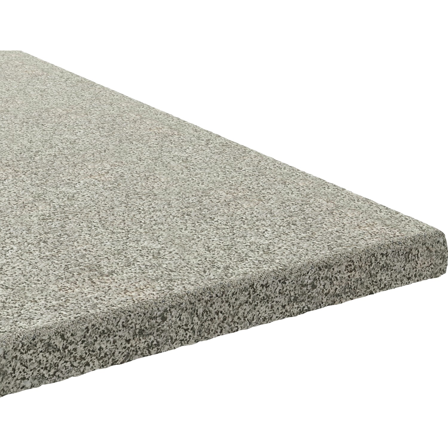 Terrassenplatte aus Naturstein, anthrazit-grau, 40x40x3 cm, ideal für Terrassen und Gehwege.