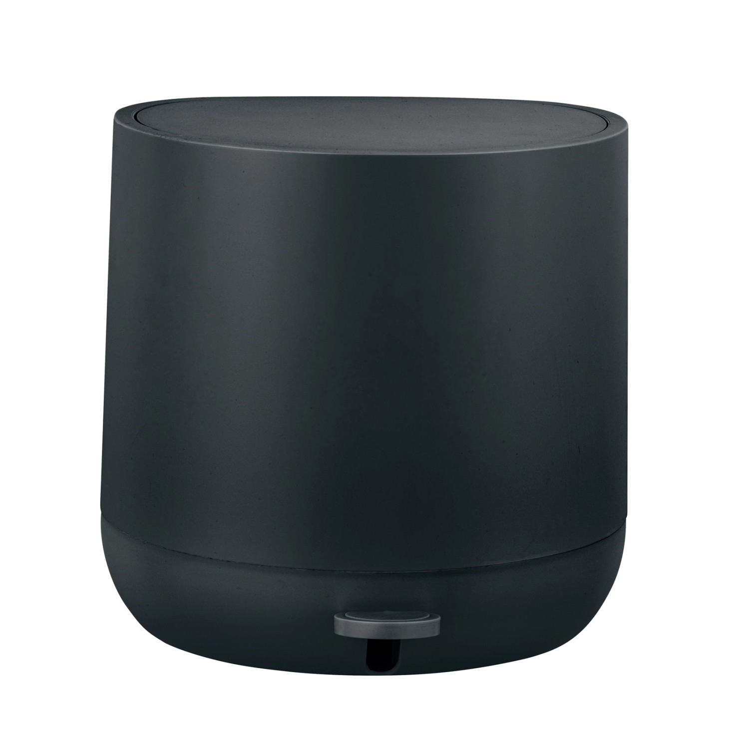 Schwarzer Schöner Wohnen Treteimer Pomino mit Absenkautomatik.