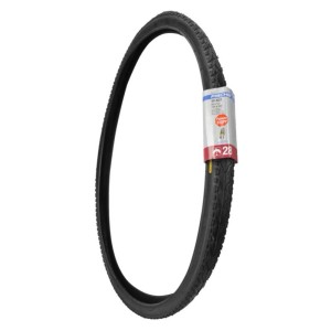 Schwarzer Fischer Trekking Fahrradreifen, 28 Zoll, pannensicher, Größe 40-622 mm.