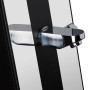 Detailaufnahme: Verchromter Wasserhahn der Gre Aluminium Solardusche Luxe 38 l.