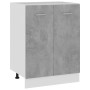 vidaXL Unterschrank in Betongrau (60x46x81,5 cm) aus Holzwerkstoff für die Küche.